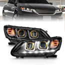 ANZO 2013-2015 Honda Accord (4dr ONLY) Projector Headlights w/ U-Bar Black-1