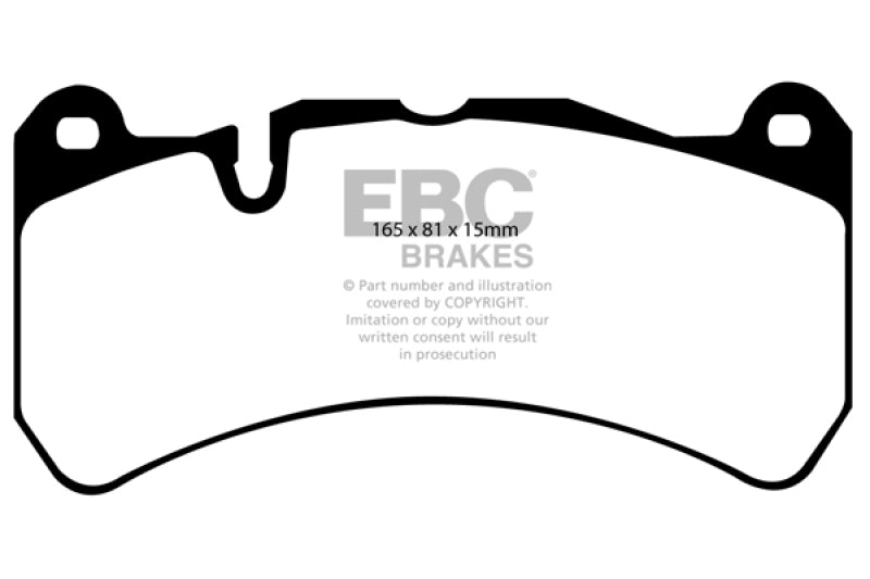 EBC 06-08 Ferrari 599 6.0 Redstuff Front Brake Pads - 0