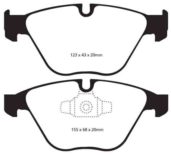 EBC 13+ BMW X1 2.0 Turbo (28i) Yellowstuff Front Brake Pads