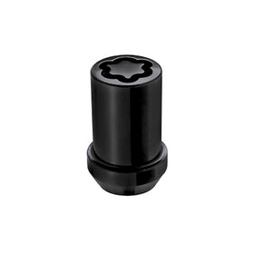 McGard Wheel Lock Nut Set - 4pk. (Tuner / Cone Seat) M12X1.5 / 13/16 Hex / 1.24in. Length - Black - 0