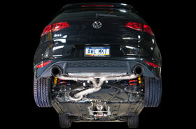 AWE Tuning VW MK7 GTI Touring Edition Exhaust - Diamond Black Tips - 0