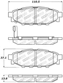 StopTech Performance 08-10 WRX Rear Brake Pads-4
