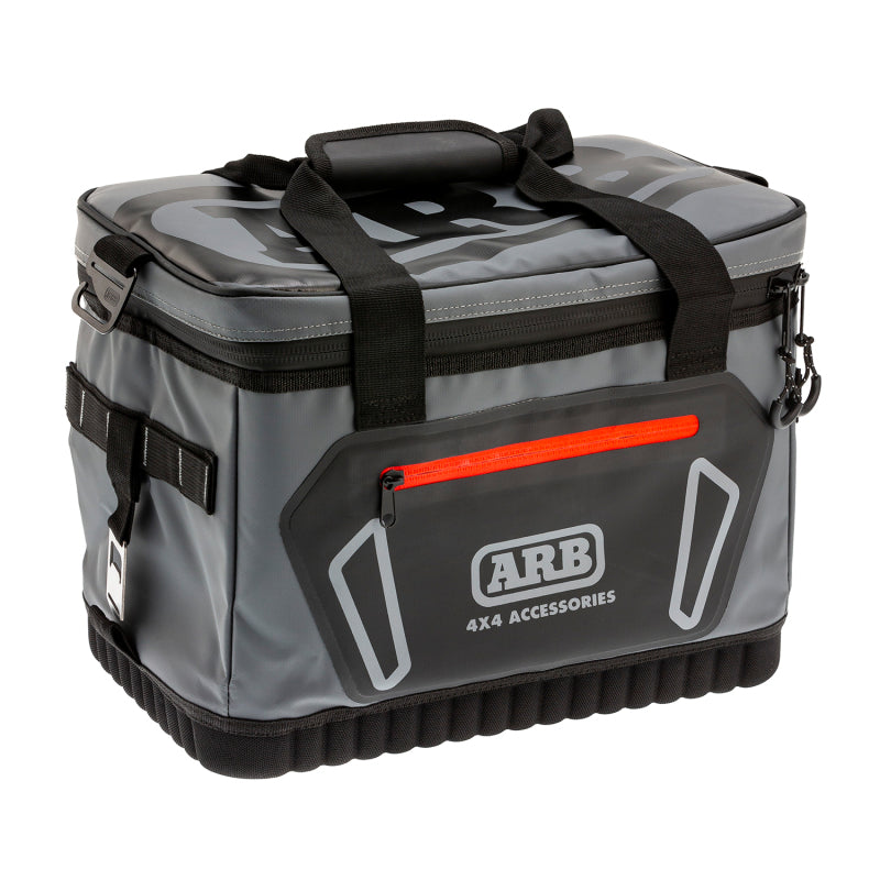 ARB Cooler Bag Charcoal w/ Red Highlights 15in L x 11in W x 9in H Holds 22 Cans - 0