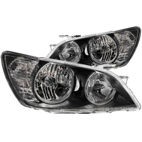 ANZO 01-05 Lexus IS300 Crystal Headlights Black - 0
