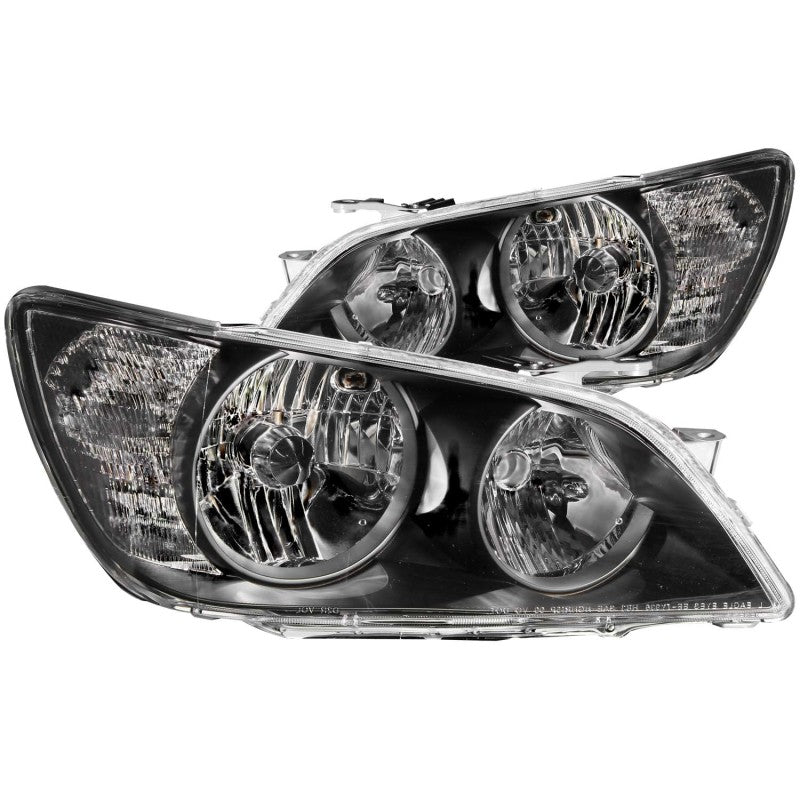 ANZO 2001-2005 Lexus Is300 Crystal Headlights Black - 0