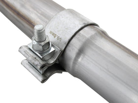 aFe Power Twisted Steel Y-Pipe Stainless Steel 2.5in 12-14 Jeep Wrangler V6 3.6L - 0