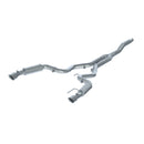 MBRP 15-18 Ford Mustang EcoBoost 2.3L T409 3in Cat Back Dual Split Rear Exit (Street Version)-1
