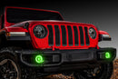 Oracle Jeep Wrangler JL/Gladiator JT LED Surface Mount Fog Light Halo Kit - ColorSHIFT-4