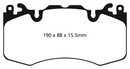 EBC 13+ Land Rover Range Rover 3.0 Supercharged Greenstuff Front Brake Pads-3