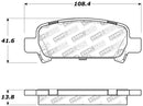 StopTech Performance 02-03 WRX Rear Brake Pads-1