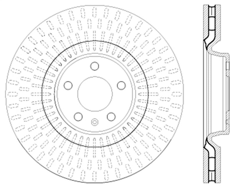 StopTech Slotted & Drilled Sport Brake Rotor - 0