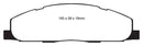 EBC 09-11 Dodge Ram 2500 Pick-up 5.7 2WD/4WD Yellowstuff Rear Brake Pads-9
