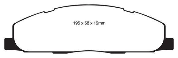 EBC 09-11 Dodge Ram 2500 Pick-up 5.7 2WD/4WD Greenstuff Rear Brake Pads