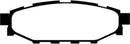 EBC 12+ Subaru BRZ 2.0 (solid rear rotors) Yellowstuff Rear Brake Pads-2