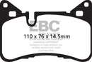 EBC 14 Mercedes-Benz C63 AMG (W204) 6.2 Yellowstuff Rear Brake Pads-4