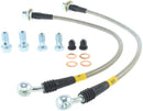 StopTech 94-02 Ford Mustang (Exc Cobra) / 03-04 Mustang Base & GT Stainless Steel Front Brake Lines-1