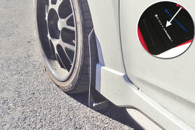 Rally Armor 12-18 Hyundai Veloster Black UR Mud Flap w/ White Logo - 0