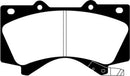 EBC 08+ Lexus LX570 5.7 Yellowstuff Front Brake Pads-3