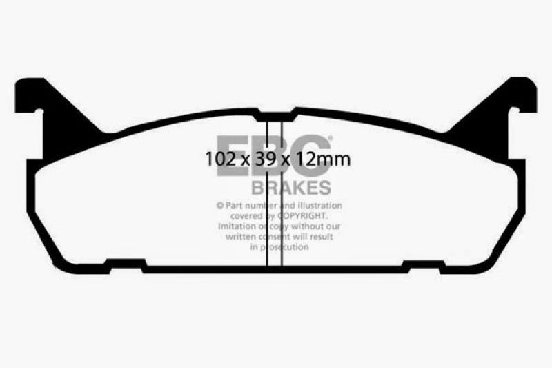 EBC 91-96 Ford Escort 1.8 Yellowstuff Rear Brake Pads - 0