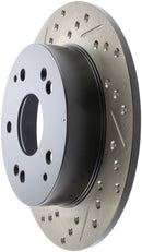 StopTech 02-06 Acura RSX Incl. Type S / 97-01 Integra Type R Slotted & Drilled Right Rear Rotor-5