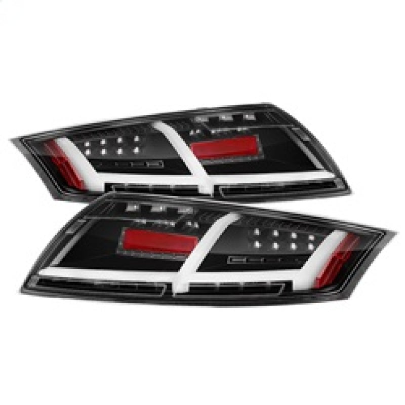 Spyder Audi TT 07-12 LED Tail Lights Black ALT-YD-ATT07-LED-BK - 0