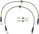 StopTech 02-05 Honda Civic Stainless Steel Front Brake Line Kit-3
