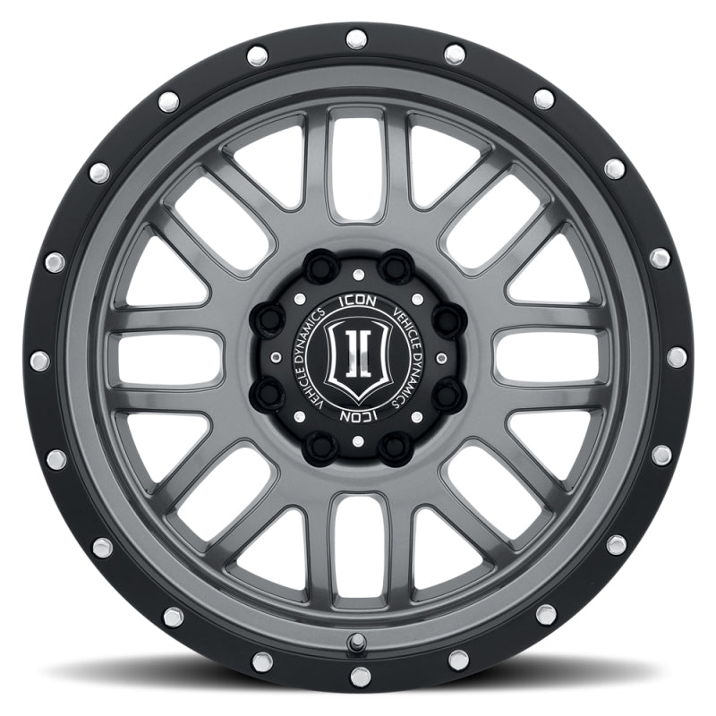 ICON Alpha 20x9 8x180 12mm Offset 5.5in BS Gunmetal Wheel - 0