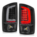 ANZO 2002-2006 Dodge  Ram 1500 LED Tail Lights w/ Light Bar Black Housing Clear Lens-2