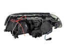 ANZO 2000-2003 BMW 3 Series E46 Projector Headlights w/ Halo Black-4