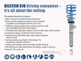 Bilstein B16 (PSS10) Front & Rear Performance Suspension System 15+ Audi A3 / VW Golf ALL - 0