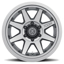 ICON Rebound Pro 17x8.5 6x5.5 0mm Offset 4.75in BS 106.1mm Bore Titanium Wheel-8