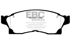 EBC 91-92 Toyota MR2 2.0 Turbo Yellowstuff Front Brake Pads