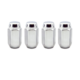 McGard Hex Lug Nut (Cone Seat) M14X1.5 / 22mm Hex / 1.635in. Length (4-Pack) - Chrome - 0