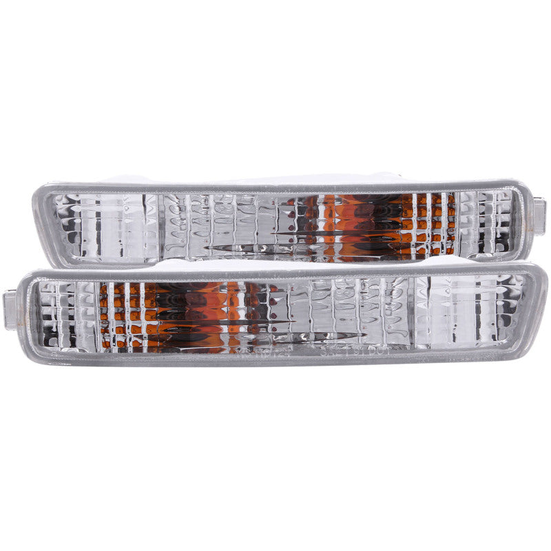 ANZO 1994-1995 Honda Accord Euro Parking Lights Chrome - 0