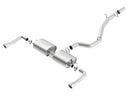 Borla 14-16 Audi A3 Quattro 2.0L Turbo AT/MT RWD 4DR S-Type Cat-Back Exhaust Single Split Rear Exit-1