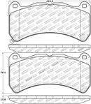 StopTech Performance 08-09 Lexus IS F Front Brake Pads-2