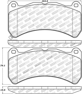 StopTech Performance 08-09 Lexus IS F Front Brake Pads - 0