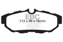 EBC 10-14 Ford Mustang 3.7 Yellowstuff Rear Brake Pads-4