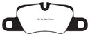 EBC 12-15 Porsche 911 (991) (Cast Iron Rotor only) 3.8 Carrera S Redstuff Rear Brake Pads-9