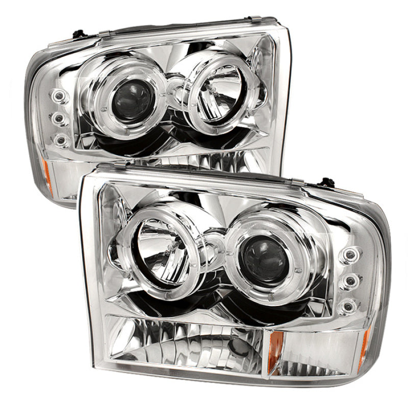 Spyder Ford F250 Super Duty 99-04 Projector Version 2 LED Halo LED Chrm PRO-YD-FF25099-1P-G2-C - 0