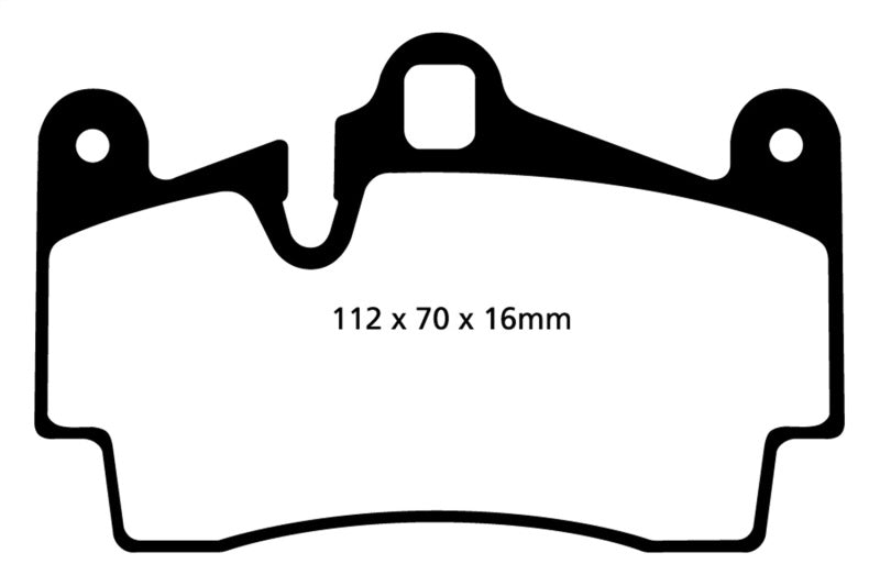 EBC 04-07 Porsche Cayenne 3.2 Redstuff Rear Brake Pads - 0