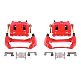Power Stop 99-03 Ford F-150 Front Red Calipers w/Brackets - Pair