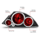 ANZO 2000-2005 Mitsubishi Eclipse Taillights Black-5