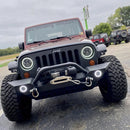 Oracle 07-18 Jeep Wrangler JK Switchback LED Halo Headlights - Amber/White - Switchback-7