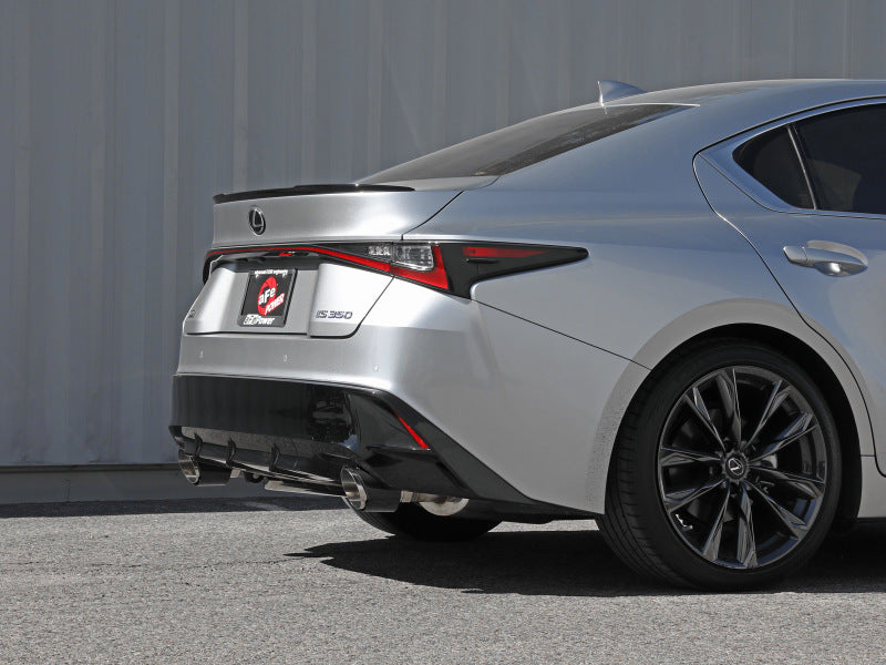 aFe Lexus IS350 14-22 V6-3.5L Takeda Axle-Back Exhaust System- Carbon Fiber Tip - 0