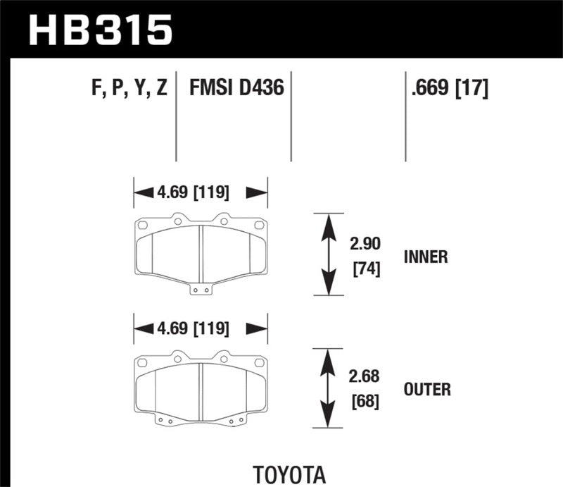 Hawk HPS Street Brake Pads - 0