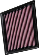 K&N 2015 Jaguar F-Pace V6-3.0L F/I Right Side Replacement Drop In Air Filter-5
