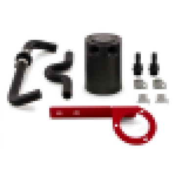 Mishimoto 2017+ Honda Civic Type R Baffled Oil Catch Can Kit - Red - 0