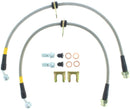 StopTech 04-07 STi & 06-07 WRX Stainless Steel Front Brake Lines-4