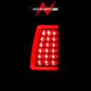 ANZO 2003-2006 Chevy Silverado 1500 LED Taillights Plank Style Black w/Clear Lens-3